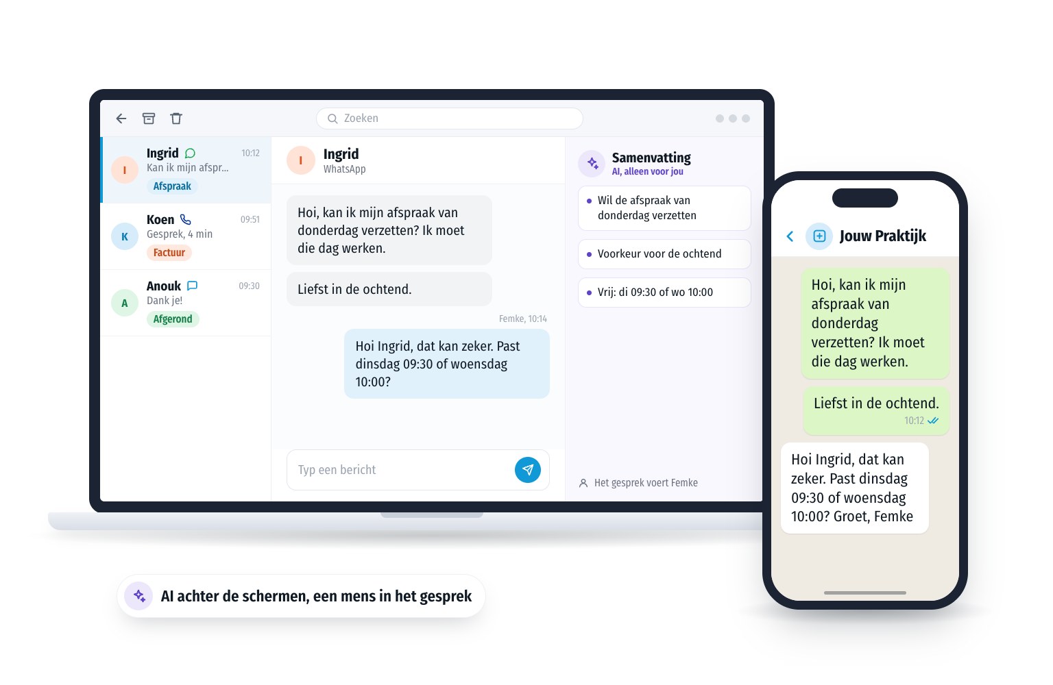 AI in klantenservice: waarom de mens het laatste woord houdt.