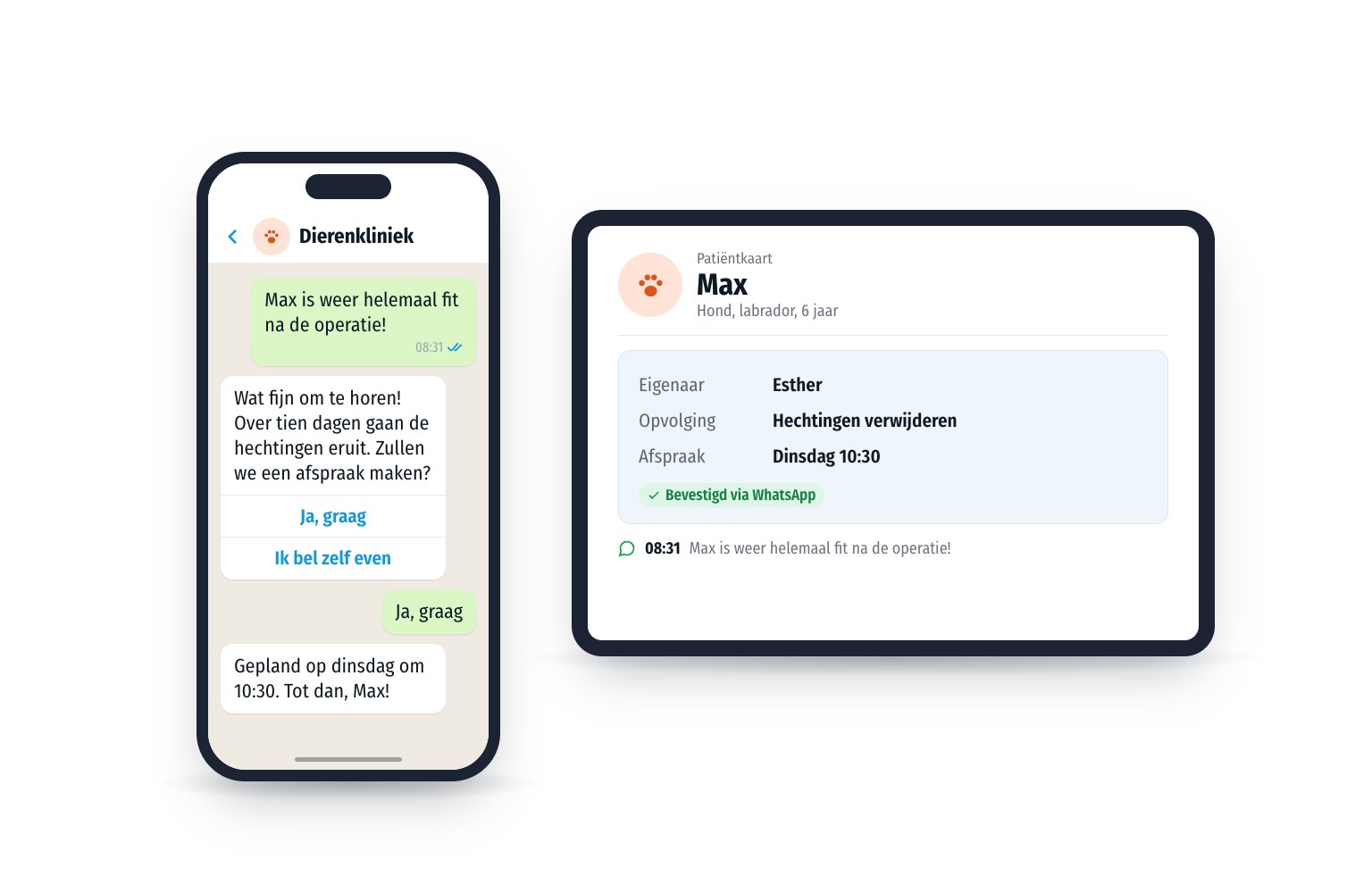 WhatsApp voor Dierenartsen